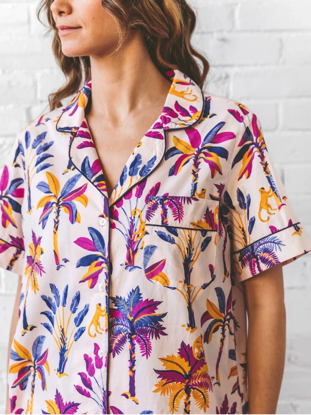 Printfresh Monkey Business Short Sleeve Sleep Shirt